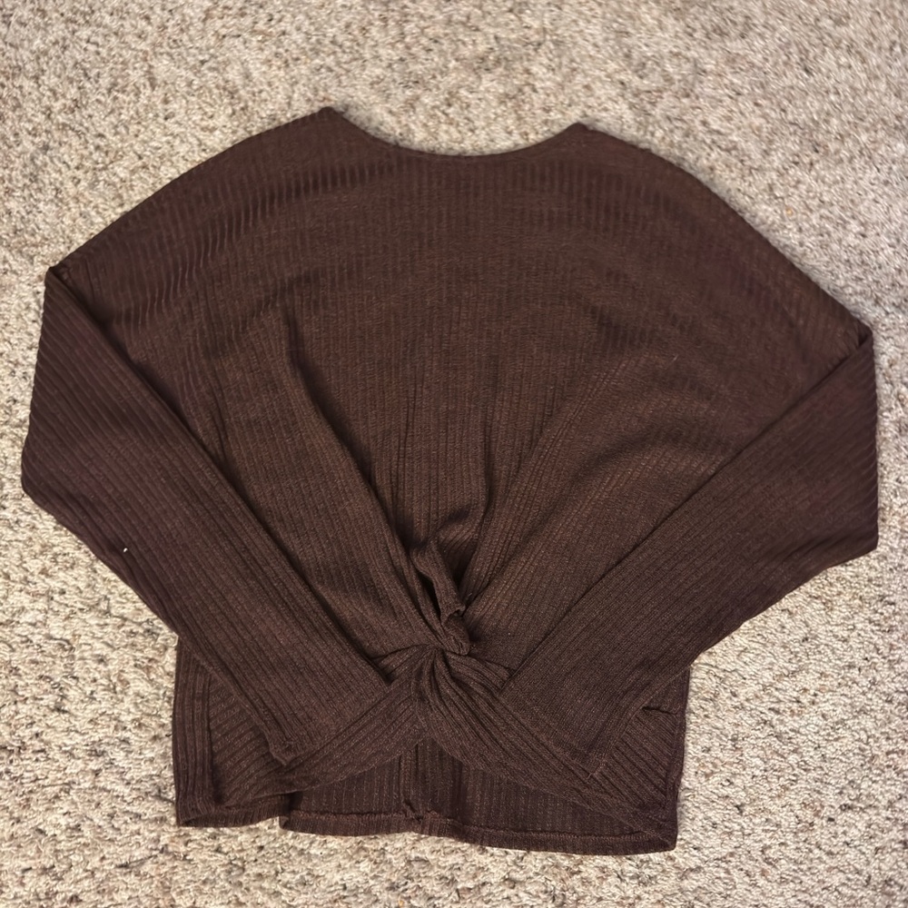 HYFVE Chocolate Ribbed Sweater